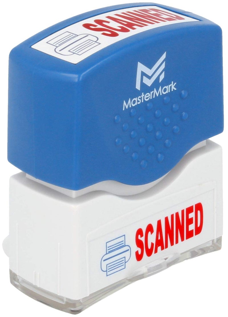 MasterMark Premium 2-Color Pre-Inked Office Stamp (Scanned) - Image 1